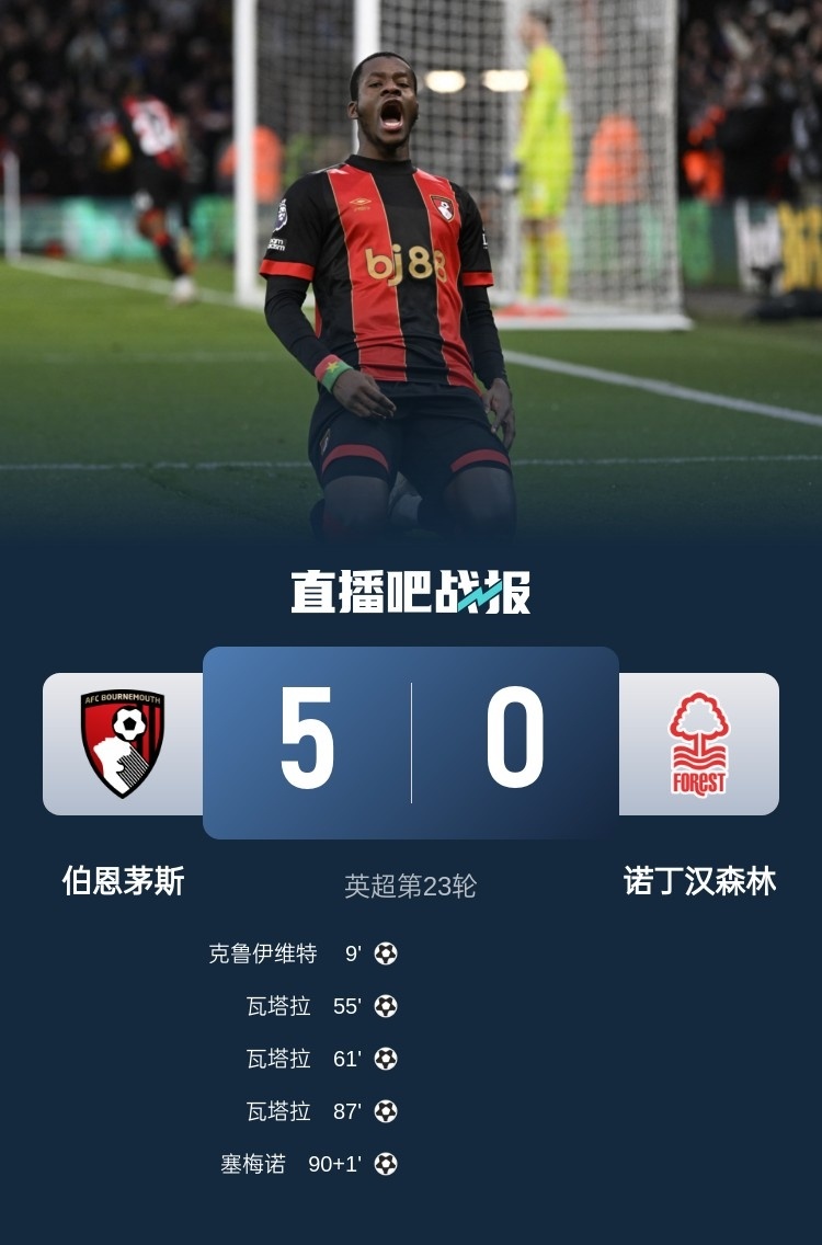 包含伯恩茅斯不敌南安普敦，遭遇四连败的词条